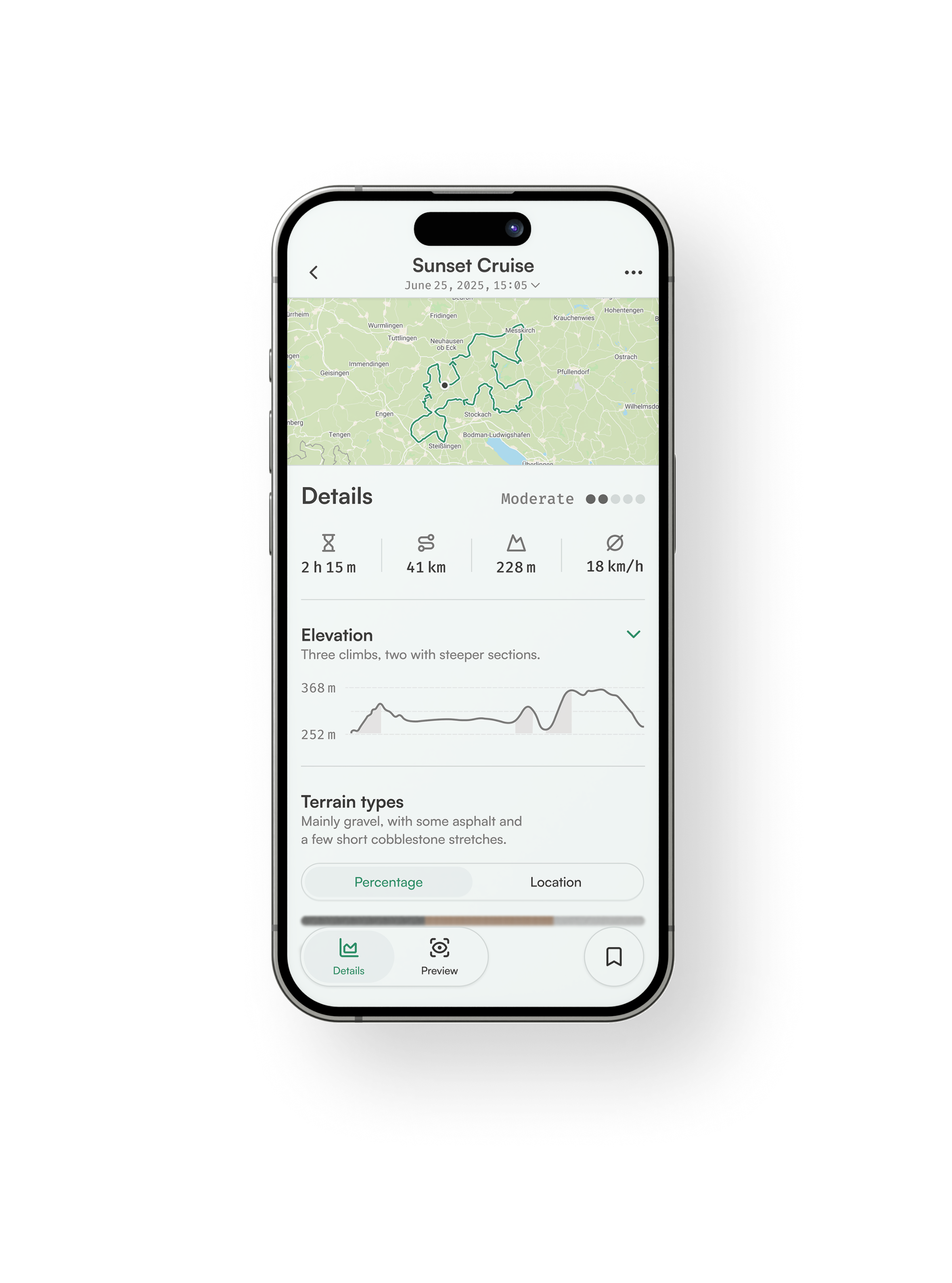 Details screen