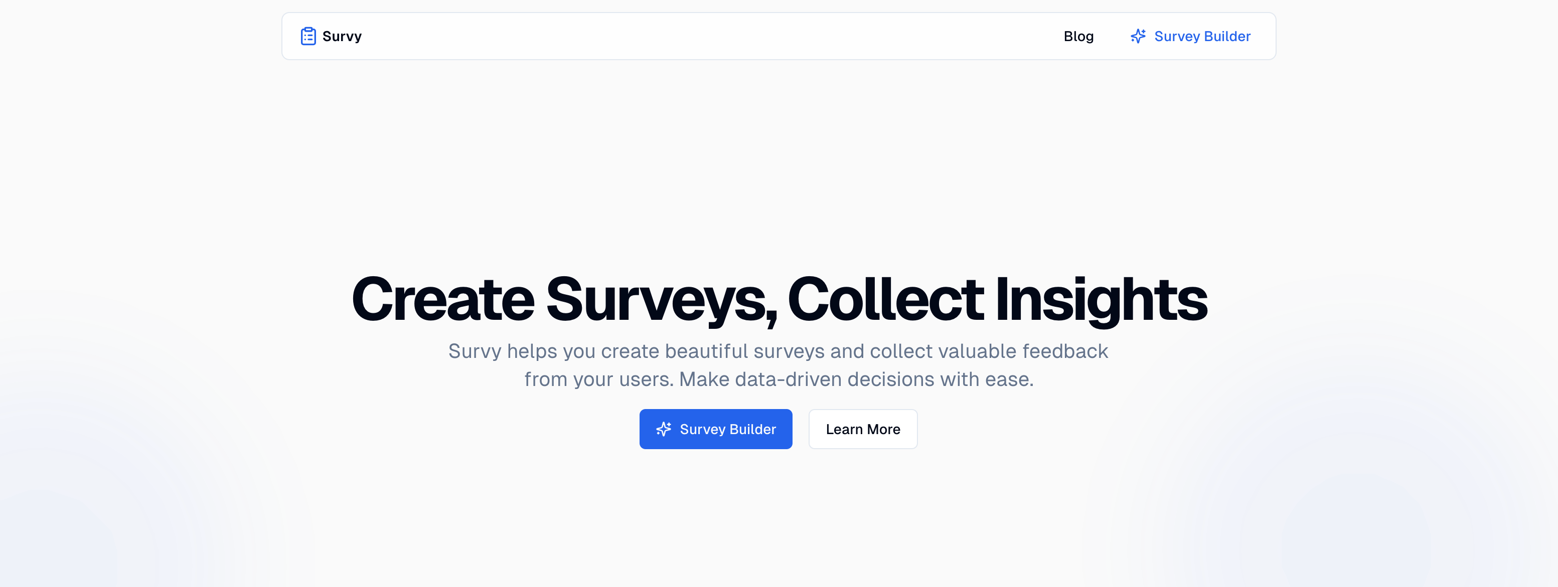Landing page